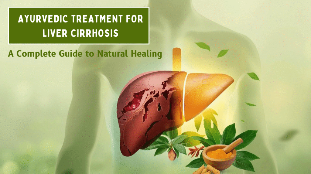 Natural healing concept for liver cirrhosis with Ayurveda and lifestyle balance