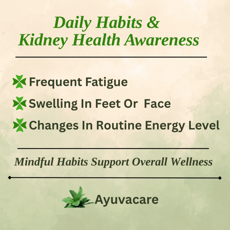 Daily Habits and Kidney Health awarness